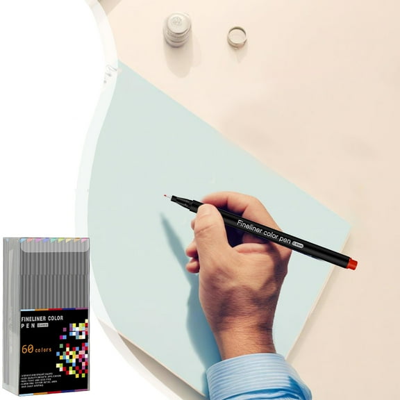 Black Fine Line Drawing Pen 1ml, Precision Needle Tip, Fast Drying Ink, Ergonomic Grip for Art Sketching Comic Outlining Illustration