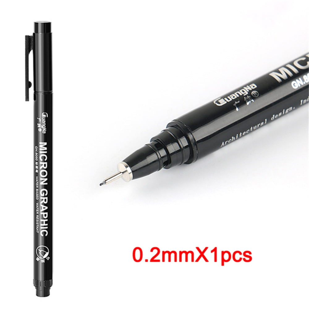 Kryc-mr. Pen- Drawing Pens, Black Multiliner, 8 Pack, Anime Pens
