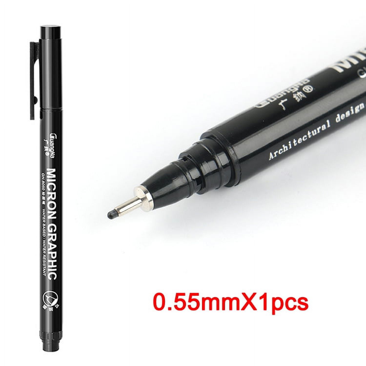 Micro Fineliner Drawing Art Pens 12 Black Fine Line Waterproof Ink Set  Artist