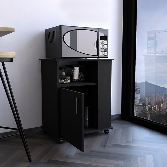 Black Finish Cabinet - Durable Material Build - Home Furniture - Years of Use