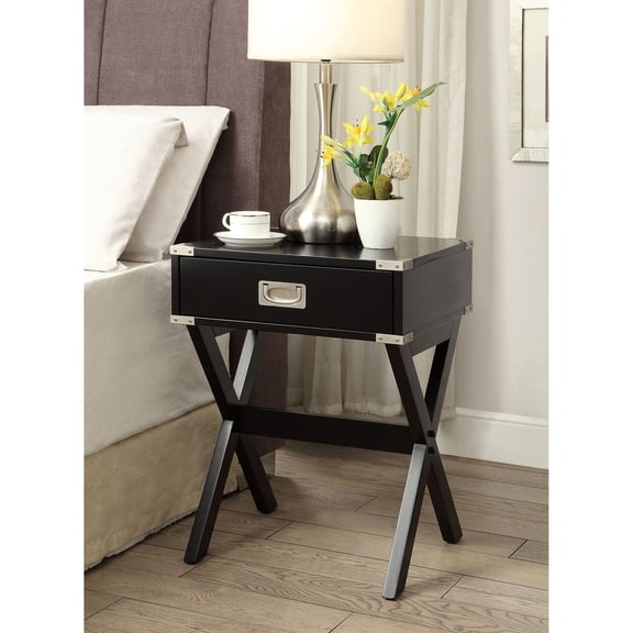 Black Finish Look / In Reading Nooks / Easy - access Drawer
