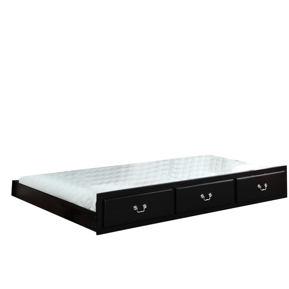 Black Finish Trundle - Provide Additional Sleeping Option for Family