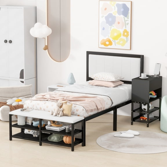 Black Finish - Wooden Cabinet for Hidden Items - Bedroom Storage Solution - Hidden Storage