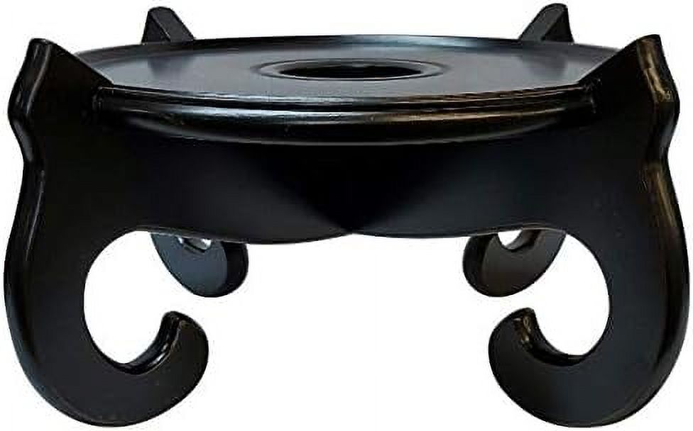 Black Fish Bowl Planter Stand (10.5) - Walmart.com