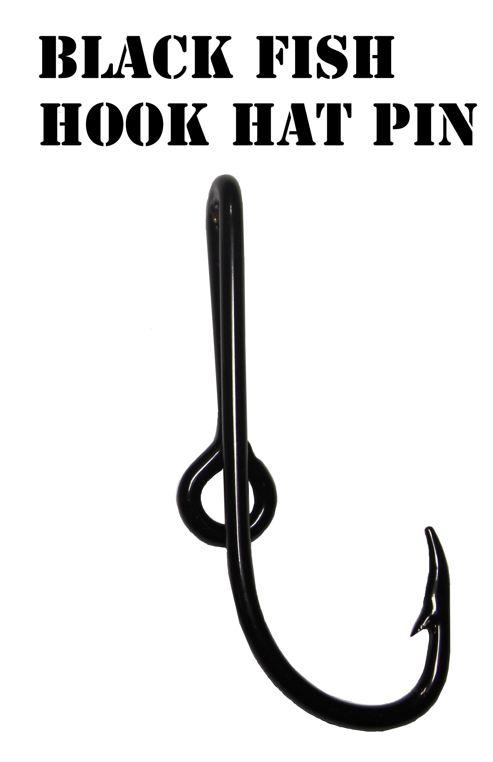 Black Fish Hook Hat Pin Black Hat Hook Clip 