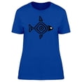 thumbnail image 1 of Black Fish In Maya Style T-Shirt Women -Image by Shutterstock, Female Medium, 1 of 2