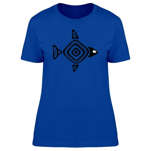 Black Fish In Maya Style T-Shirt Women -Image by Shutterstock, Female Medium
