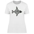 thumbnail image 1 of Black Fish In Maya Style T-Shirt Women -Image by Shutterstock, Female XX-Large, 1 of 4