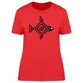 thumbnail image 1 of Black Fish In Maya Style T-Shirt Women -Image by Shutterstock, Female x-Large, 1 of 2