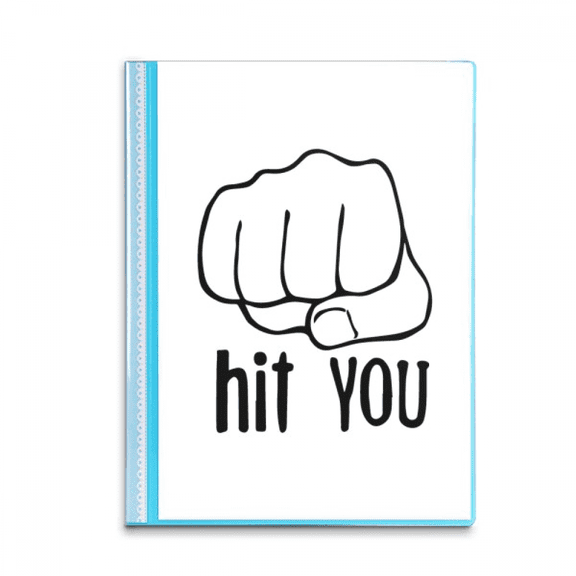 Black Fist Personalized Gesture Pattern Book Sheet Protectors Portfolio Binder Folder