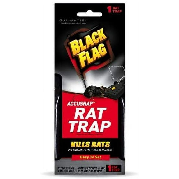 Black Flag 11051-1 Rat Snap Traps, 12-Pack
