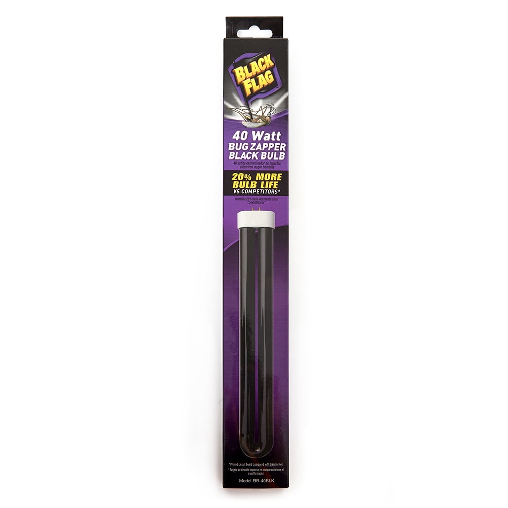Black Flag 40 Watt Electronic Bug Zapper Insect Killer Replacement Bulb, Black Bulb, Replacement for Models: BZ-40DX