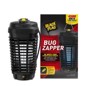 Black Flag 4500 Volt 15 Watt Electronic Bug Zapper Insect Killer, Includes Attachable Mosquito Lure Attractant