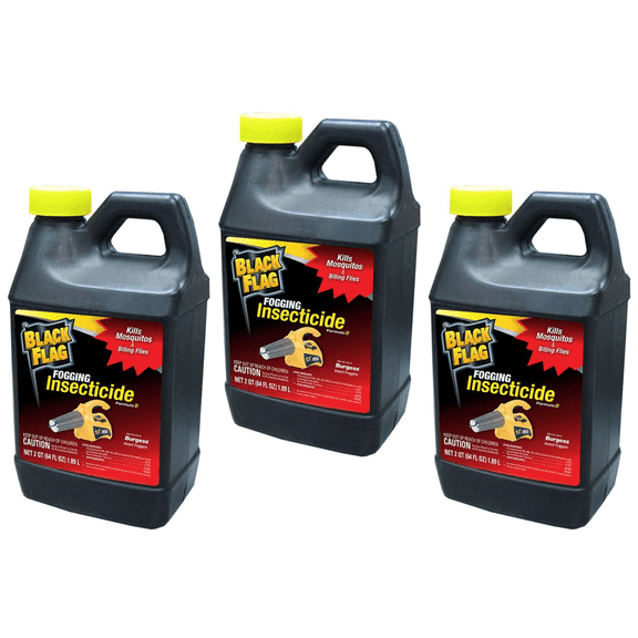 Black Flag 64 Ounce Fogging Mosquito Insecticide for Thermal Foggers (3 Pack)
