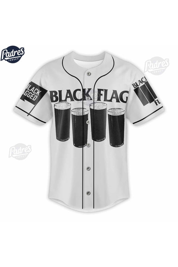 Black Flag Band My War Tour 2024 Custom Baseball Jersey Shirt