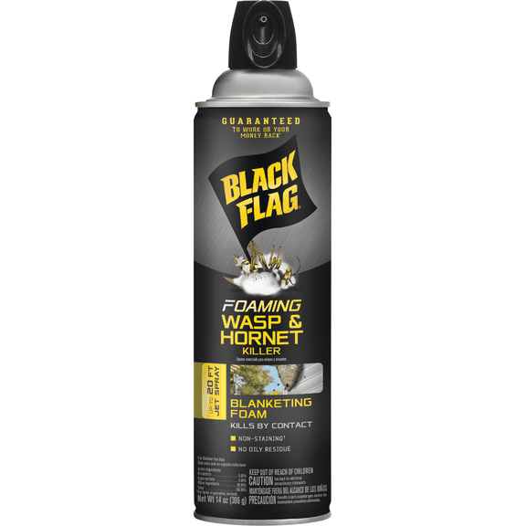 Black Flag Foaming Wasp & Hornet Killer - Pack of 2 Residential Use, Standard Application