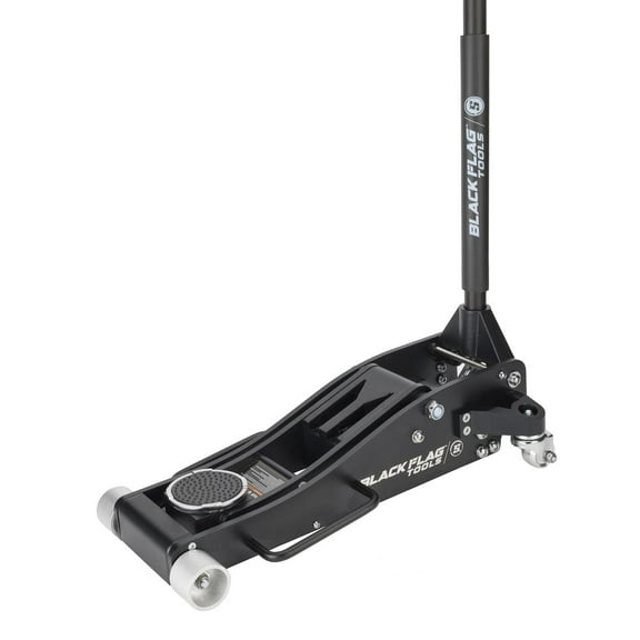 Black Flag Intimidator 3-Ton Aluminum Floor Jack, 6,000 lb Capacity, Dual Piston Quick Lift Pump, 3.8" Low Profile, 19.6" Max Height, Lightweight Jack for Trucks and Muscle Cars