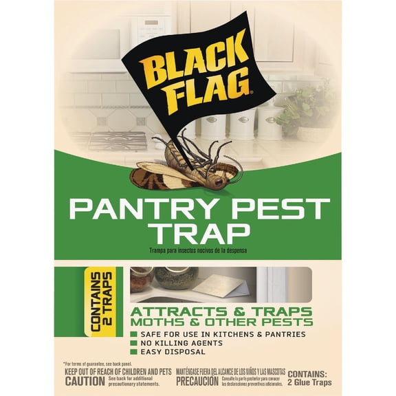 Spectracide Black Flag Pantry Pest Traps - 8 Total4 Packages with 2 Traps Each Residential Use, Standard Application