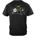 thumbnail image 1 of Black Flag Patriotic Blackfish Fishing 100% Cotton Black T-Shirt XXX-Large, 1 of 1