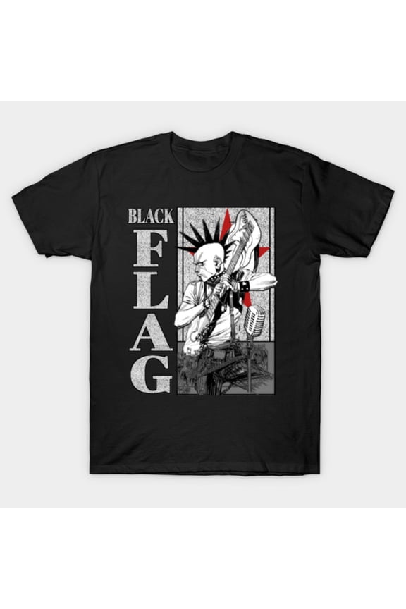 Black Flag Punk Rock Band Logo Graphic - Holiday Favorite G8714 Unisex T-Shirt, Up to Size 5XL