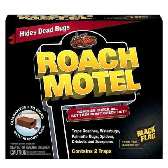 Black Flag Roach Motel, Hides Dead Bugs, 2-Pack