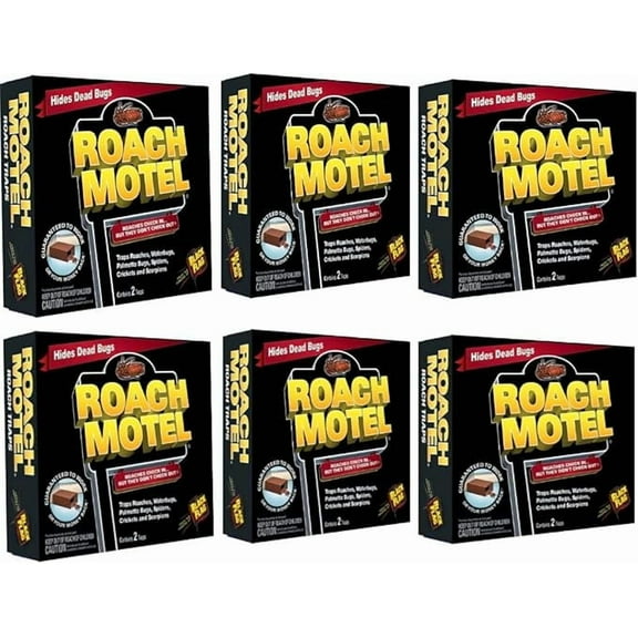Black Flag TAT Roach Motel Traps, 2-count Packages (Pack of 6)