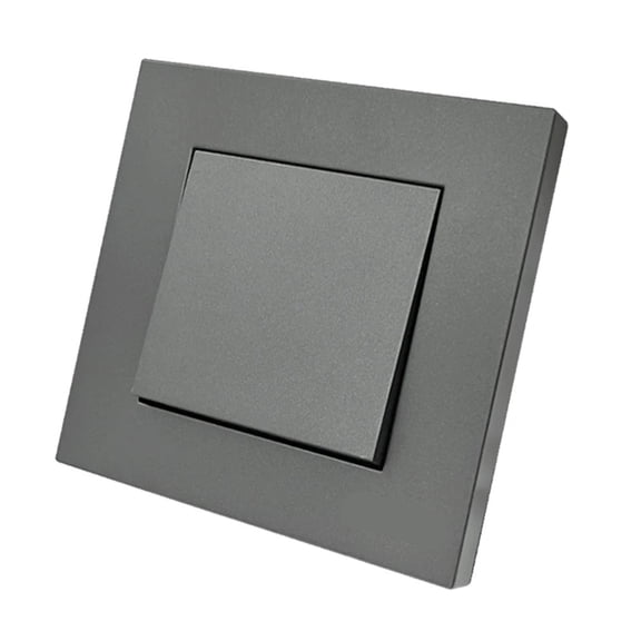 Black Flame Retardant Wall Rocker Switch Button Light Switch EU Standard AC 1 Gang 1 Way Classic Spray Plastic Panel On/Off Way