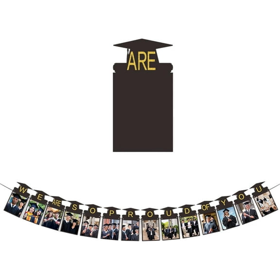 Black Flash Graduation Photo Banner Kindergarten to Graduation Photo Display Banner Suitable for Grade Photos Party Decoration 2025 13X24.5X17.2cm home decor