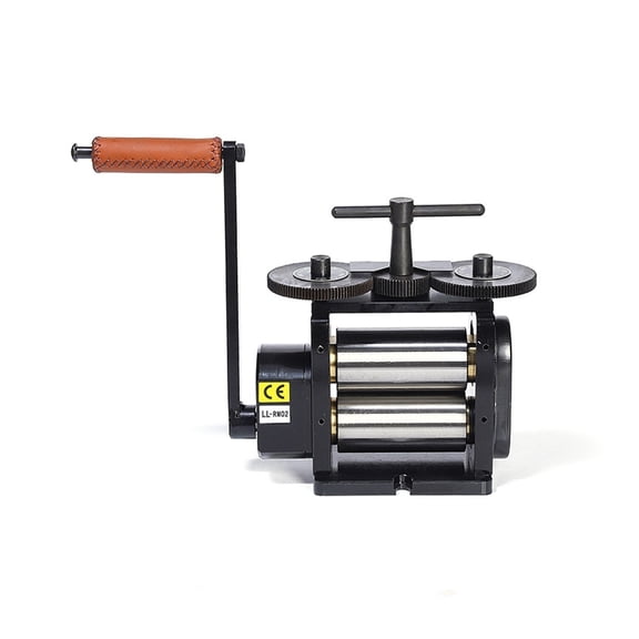 Black Flat Rolling Mill 130MM Jewelry Press Machine Tabletting Tool for Designer Rolling Mill ,Power Tools