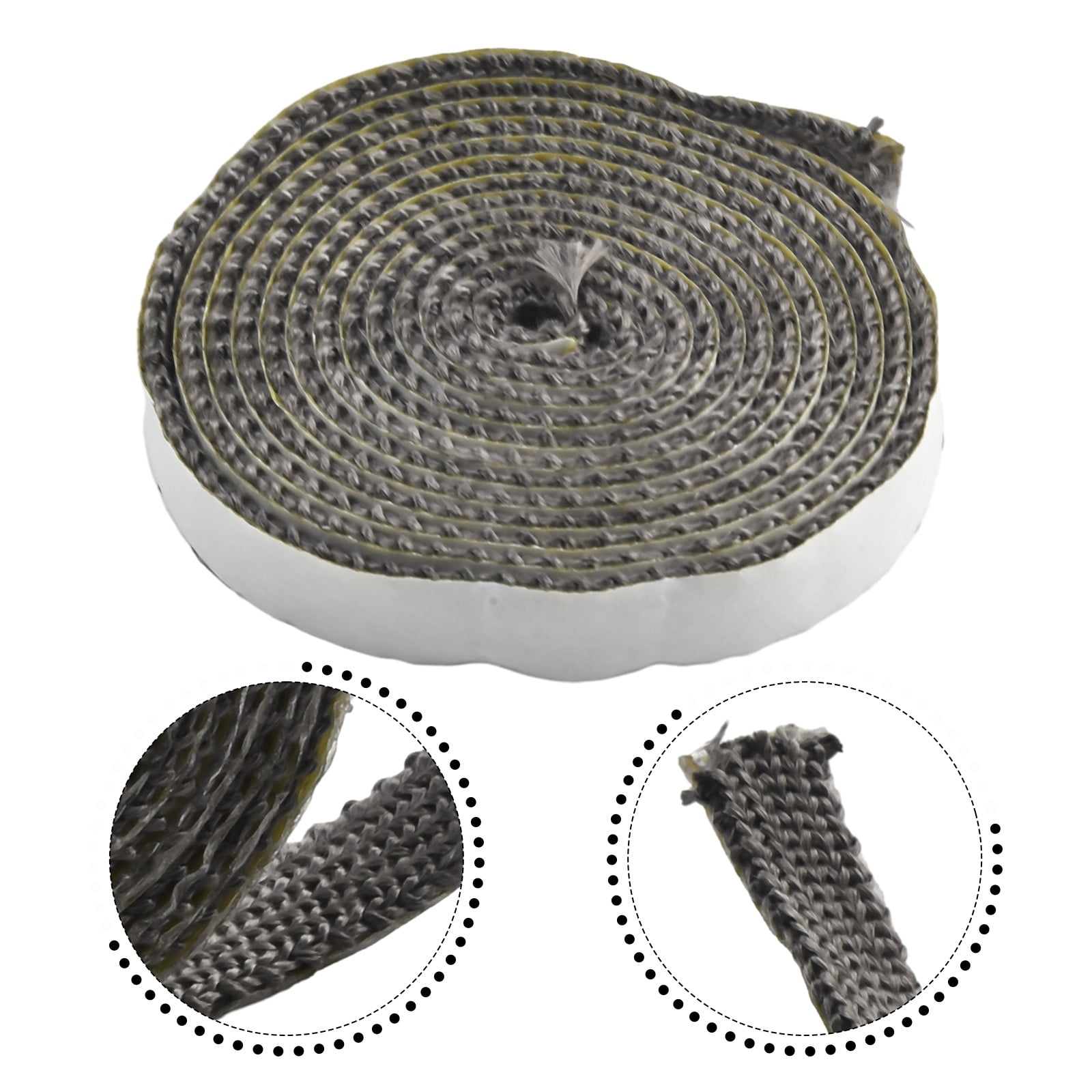 Black Flat Stove Rope Self Adhesive Glass Seal Stove Fire Rope 10Mm ...