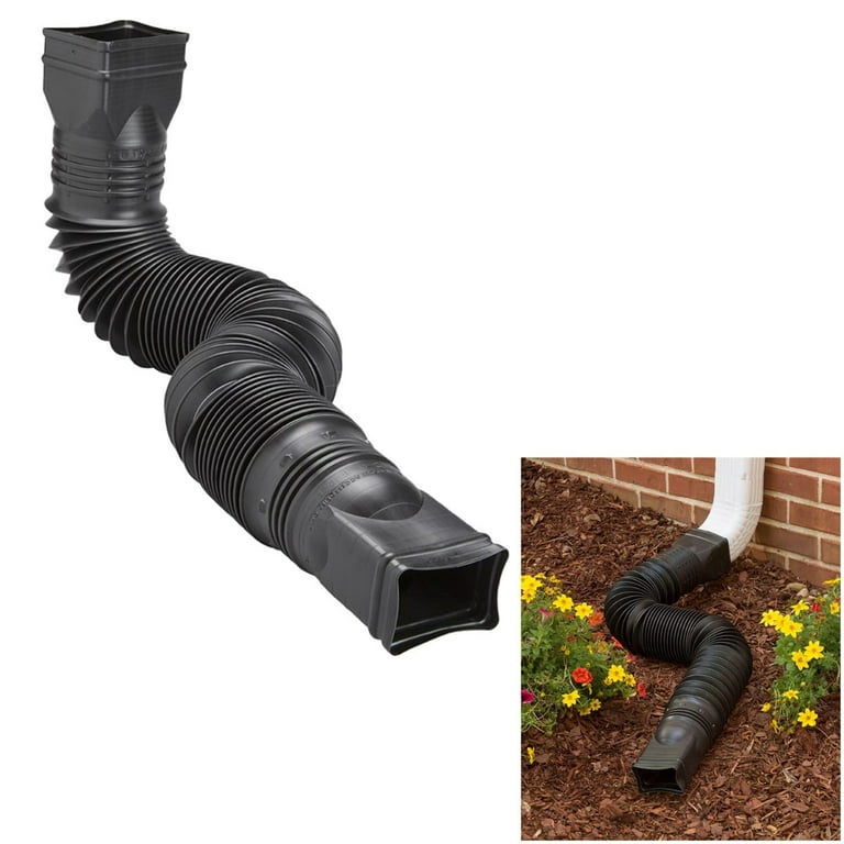 Drain Riser Gutter Rain Diverter For Downspout Muzata Under Deck Drainage System Kit ...