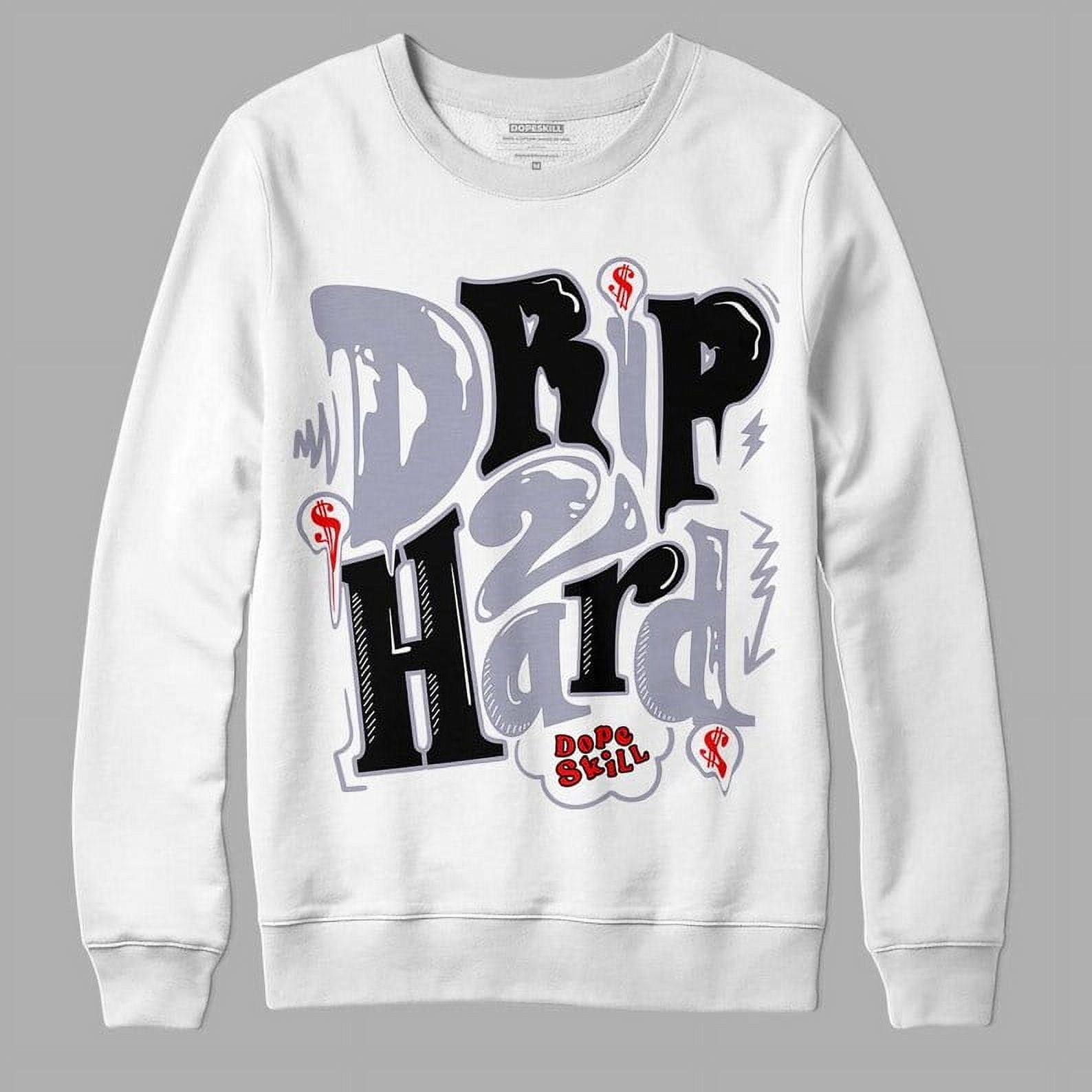 Black Flint 13s DopeSkill Crewneck Sweatshirt Drip Too Hard Graphic Up
