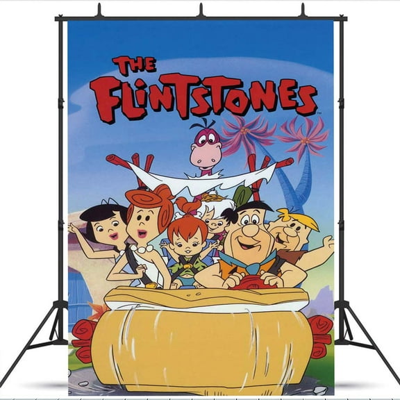 Black Flintstones African school Poster Wall Decor Birthday Banner Backdrop Background Party Supplies Taspestry