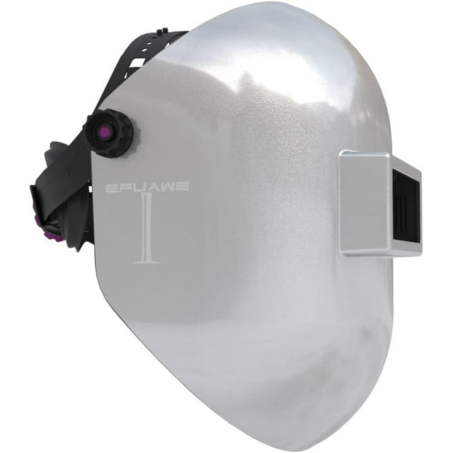Black Flip Up Chopped Fiberglass Sugar Scoop Welding Helmet, Medium Cut top and Bottom Sugar