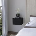 thumbnail image 1 of Black Floating Nightstand | Spacious Drawer Dimensions | Bedside Table, 1 of 4