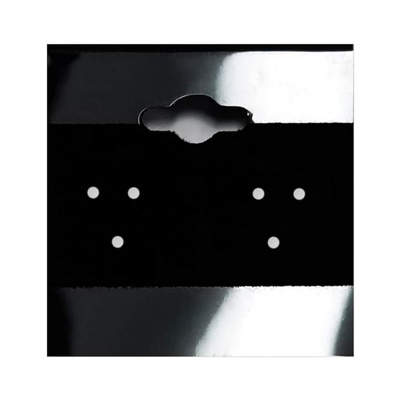 Black Flocked Earring Hanging Display Cards Jewelry 1.5" x 1.5" - 1000 PACK