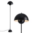 thumbnail image 1 of Black Floor Lamp for Living Room, Industrial Metal Dome Lampshade Standing Lamp with Foot Switch, Modern Tall Reading Floor Light for Kitchen Island, Bedroom, Restaurant, 1 of 7