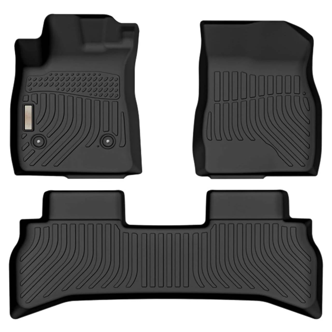 Genuine GM Chevrolet Trailblazer All-Weather Rubber Floor Mats – 3-Piece Set – Black – FWD