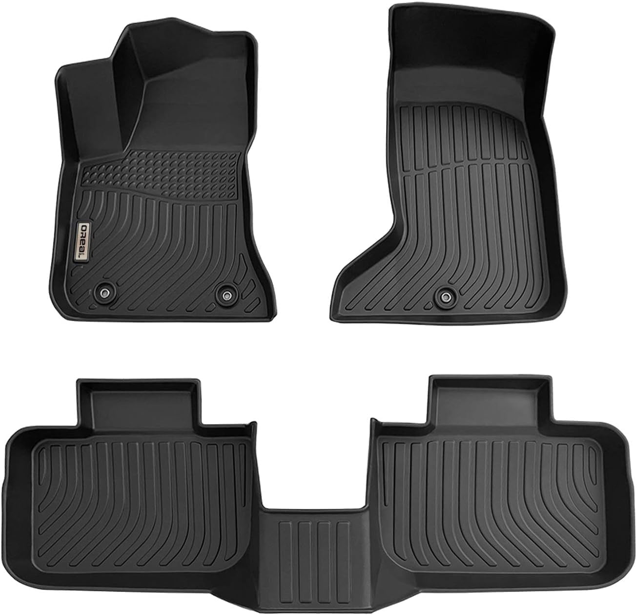 Black Floor Mats Liners Replacement for Dodge Charger AWD & Chrysler 300 AWD 2011-2023 All Weather Guard Front Rear Auto Carpet Custom Fit Durable Odorless-Not For RWD