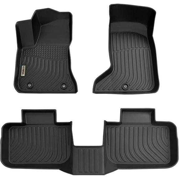 Black Floor Mats Liners Replacement for Dodge Charger AWD & Chrysler 300 AWD 2011-2023 All Weather Guard Front Rear Auto Carpet Custom Fit Durable Odorless-Not For RWD