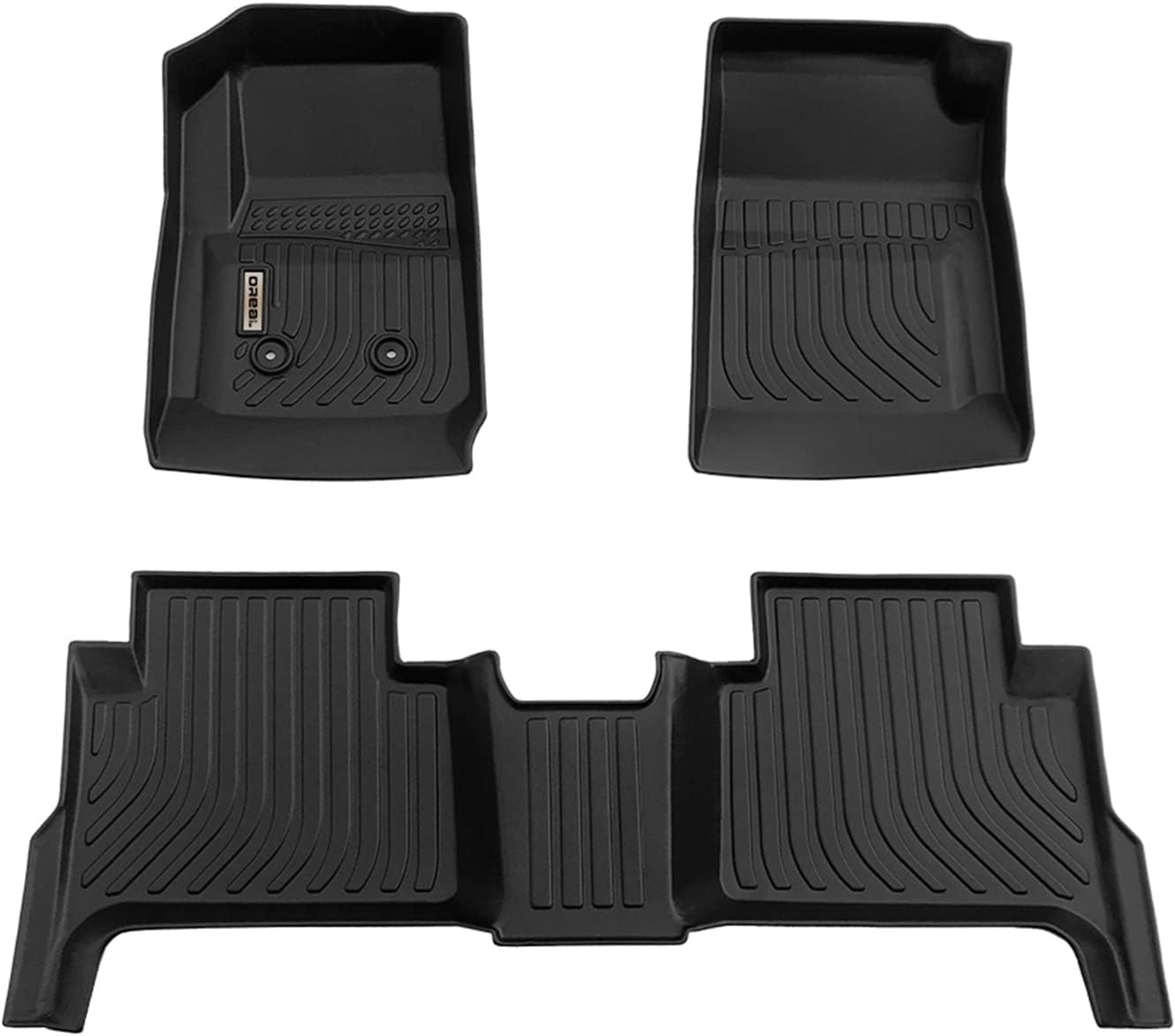 Black Floor Mats Liners Replacement for Chevrolet Chevy Colorado