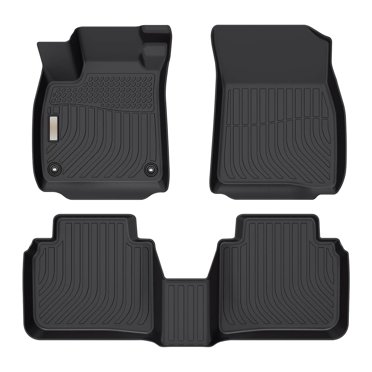 3-Piece Black Carpet Floor Mat Set For Honda Accord 2018-2019-2020-2021-2022 (4 Door)
