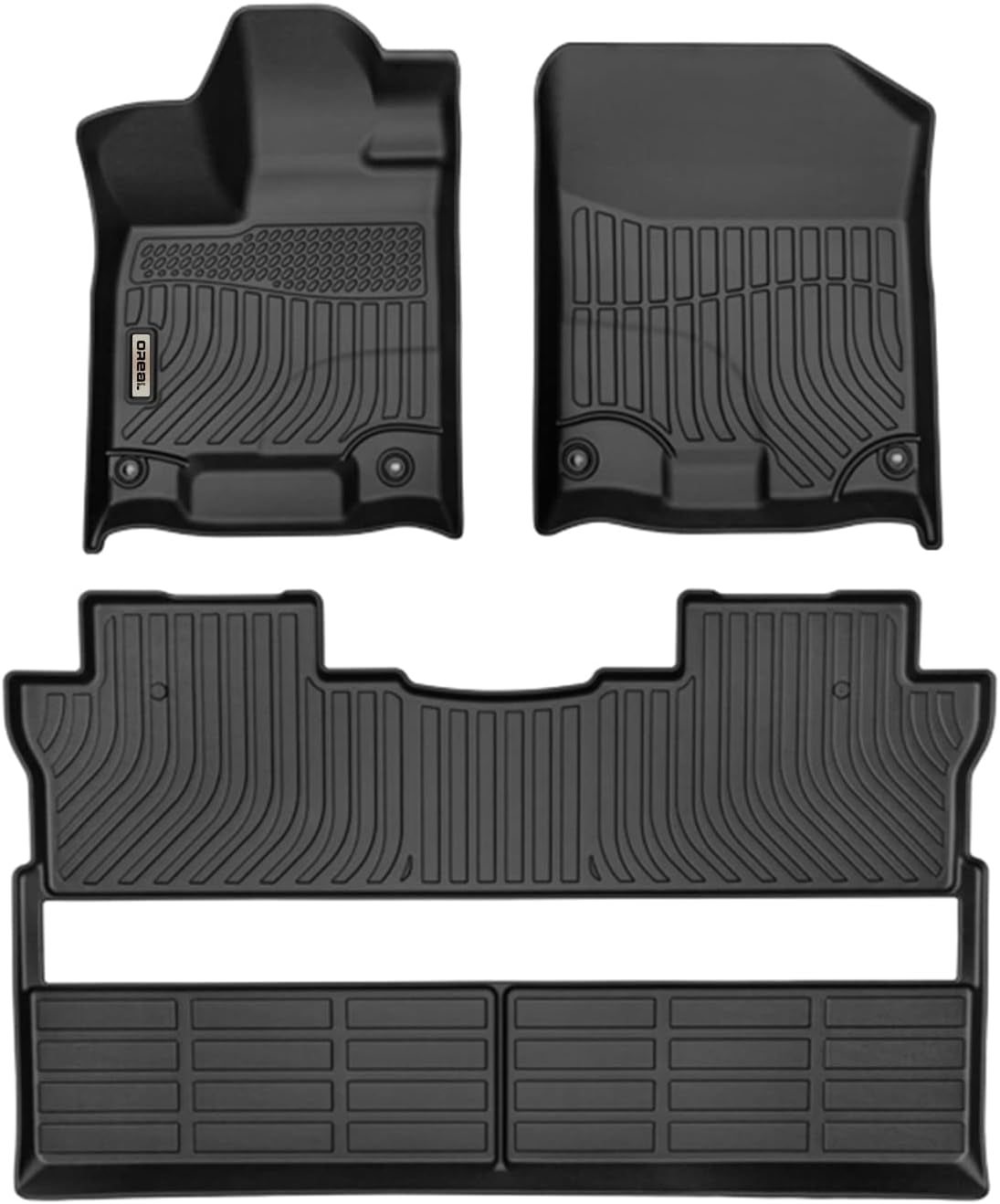 Black Floor Mats Liners Replacement for Honda Ridgeline 20172023 Heavy
