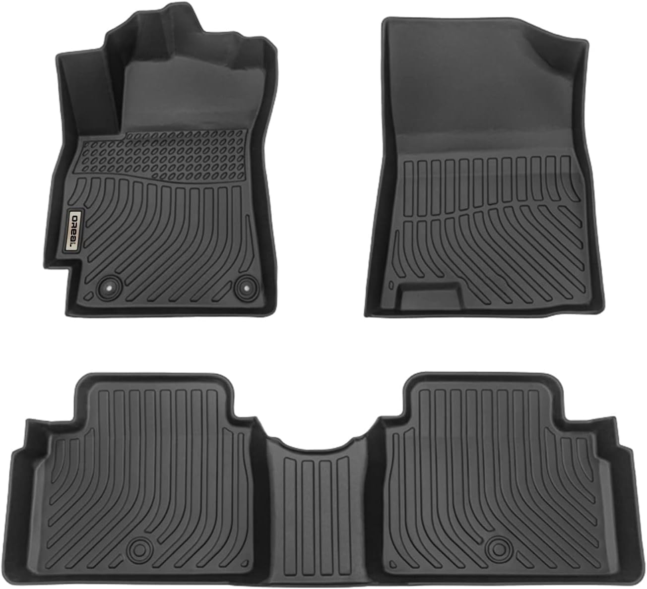 Black Floor Mats Liners Replacement for Hyundai Elantra Gasoline & Elantra N 2021-2026 Heavy Duty All Weather Guard Front Rear Auto Carpet Custom Fit Durable Odorless-Not Fit Hybrid
