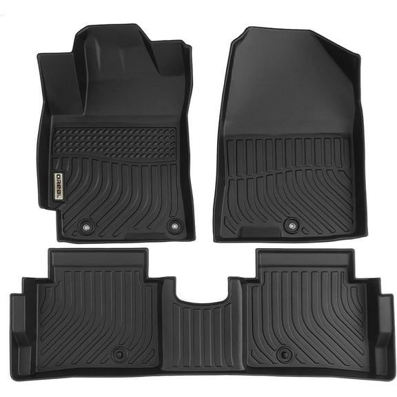 Black Floor Mats Liners Replacement for Hyundai Elantra Sedan 2017 2018 2019 2020 Heavy Duty All Weather Guard Front and Rear Car Carpet-Custom Fit-Tough/Durable/Odorless