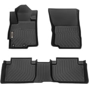 Black Floor Mats Liners Replacement for Mitsubishi Eclipse Cross 2018-2025 Heavy Duty All Weather Guard Front Rear Auto Carpet-Custom Fit-Tough/Durable/Odorless