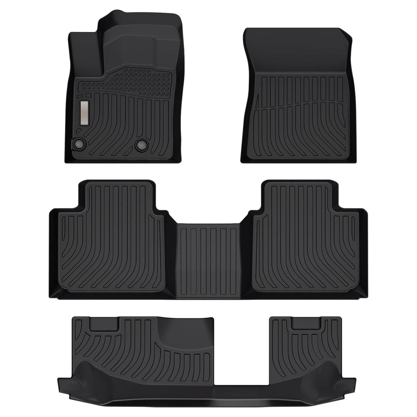 Black Floor Mats Liners Replacement for Mitsubishi Outlander (Only Fit