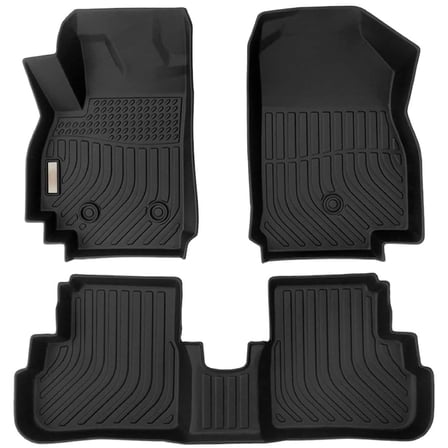 Black Floor Mats Liners Replacement for Spark 2016-2022 (Not Fit Spark EV) Heavy Duty All Weather Guard Front Rear Auto Carpet Custom Fit Odorless