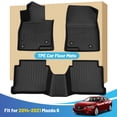 thumbnail image 1 of Black Floor Mats Liners Replacement for Mazda 6 2014-2021 Heavy Duty All Weather Guard Front Rear Auto Carpet-Custom Fit-Tough/Durable/Odorless, 1 of 9