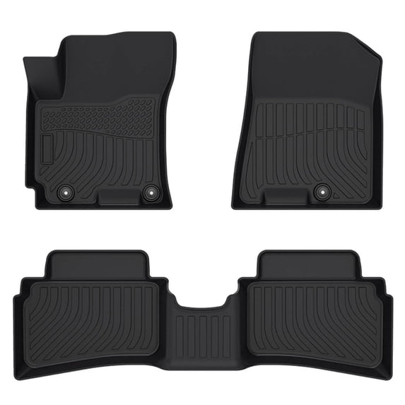 Black Floor Mats Liners Replacement for Venue 2020-2023 Heavy Duty All Weather Guard Front and Rear Car Carpet-Custom Fit-Tough/Durable/Odorless